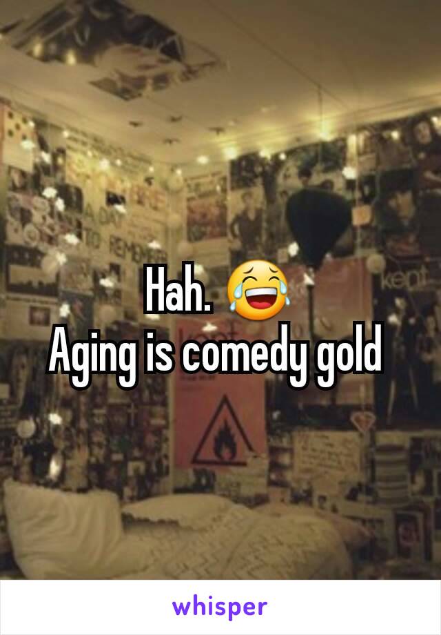 Hah. 😂
Aging is comedy gold 