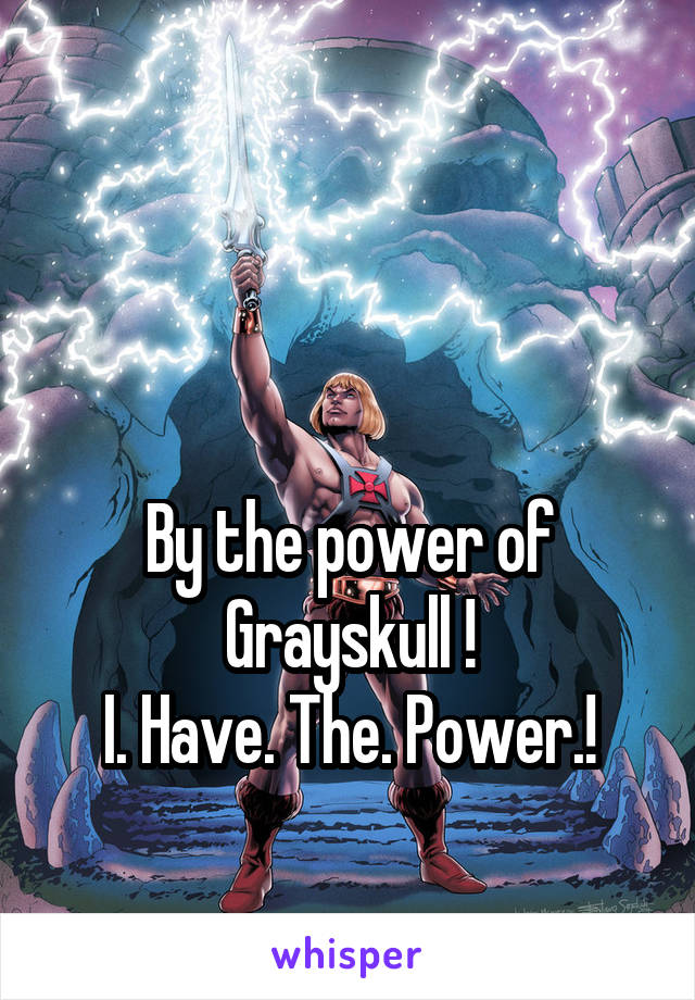


By the power of Grayskull !
I. Have. The. Power.!