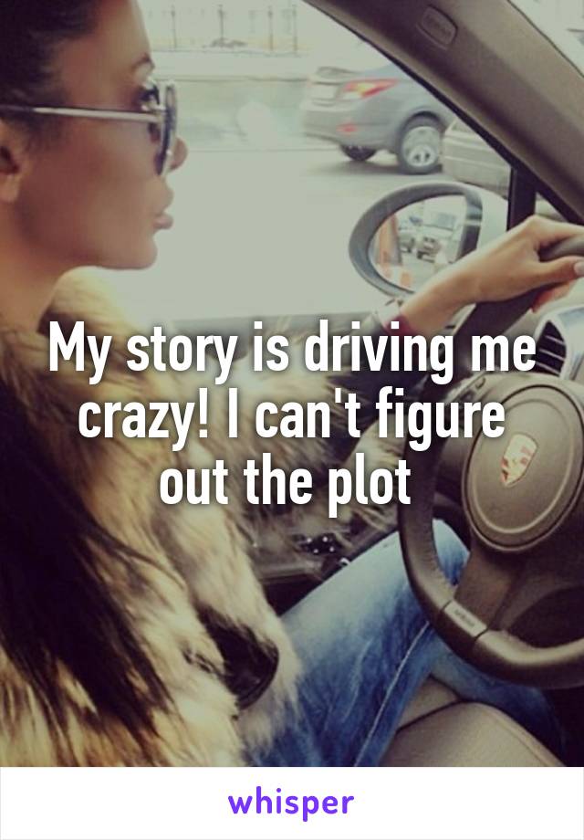 My story is driving me crazy! I can't figure out the plot 