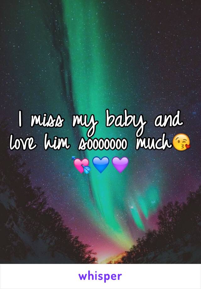 I miss my baby and love him sooooooo much😘💘💙💜