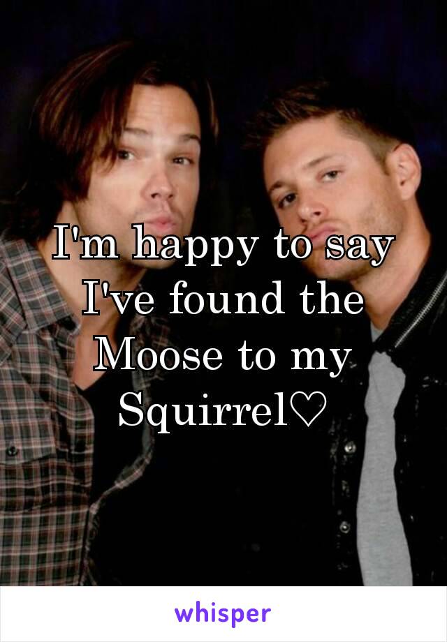 I'm happy to say I've found the Moose to my Squirrel♡