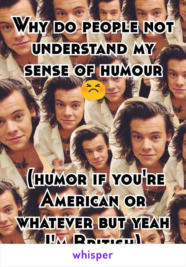 Why do people not understand my sense of humour 😣



 (humor if you're American or whatever but yeah I'm British)