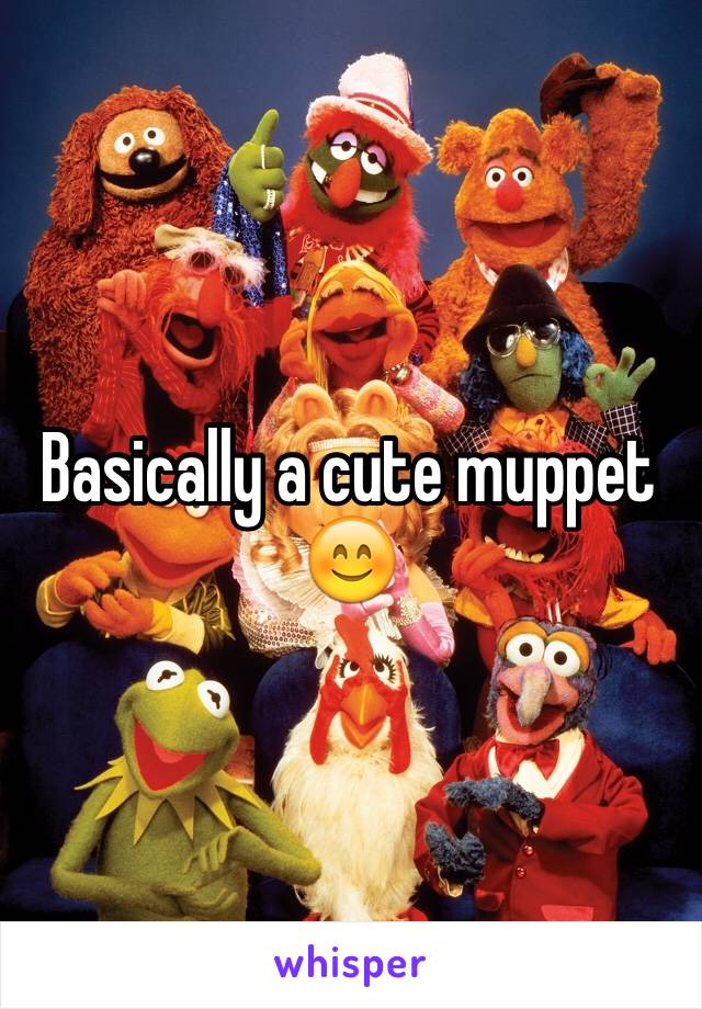 Basically a cute muppet 😊