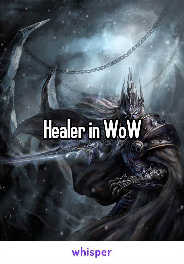 Healer in WoW