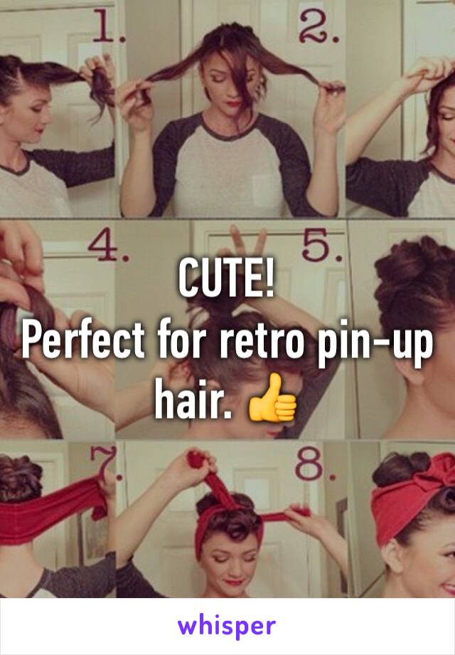 CUTE!
Perfect for retro pin-up hair. 👍