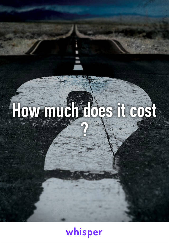 How much does it cost ?