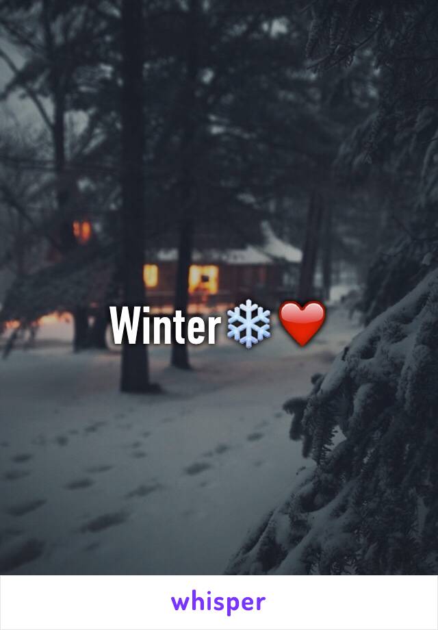 Winter❄️❤️