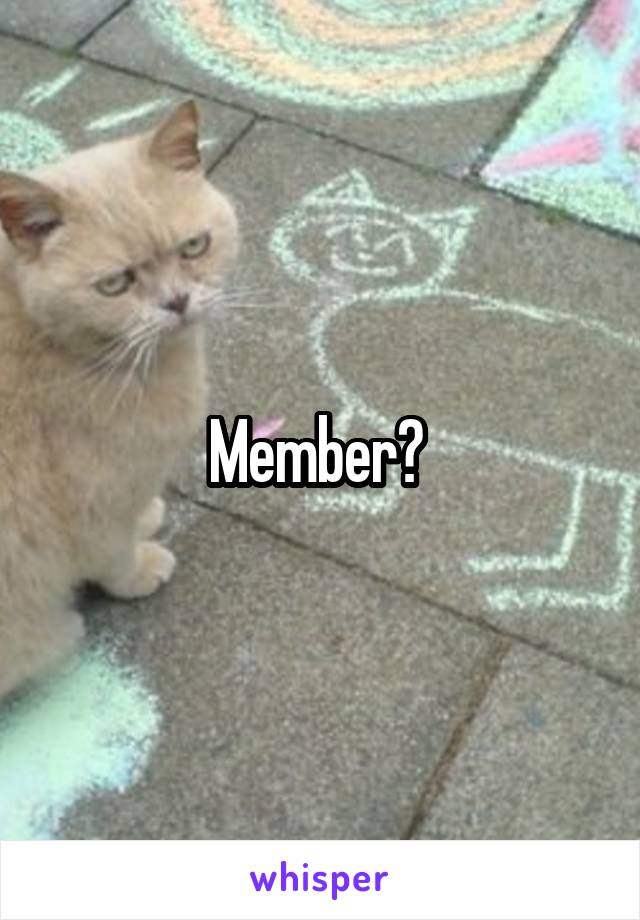 Member? 