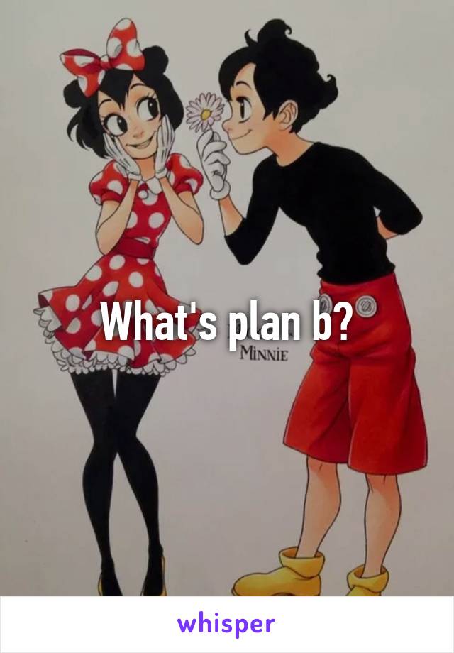 What's plan b?