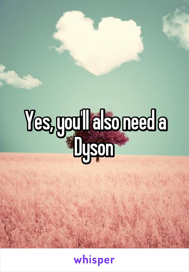 Yes, you'll also need a Dyson 