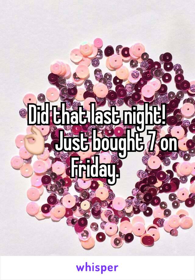 Did that last night! 👌 Just bought 7 on Friday. 