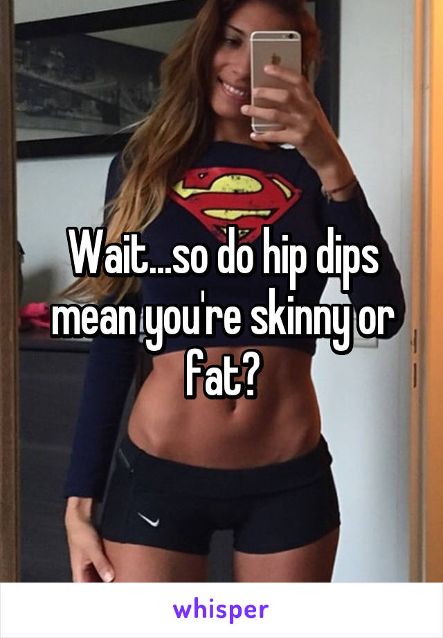 Wait...so do hip dips mean you're skinny or fat?