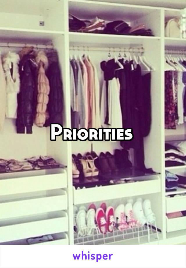 Priorities 