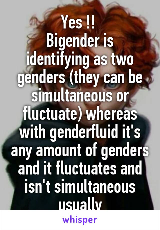 Yes !! 
Bigender is identifying as two genders (they can be simultaneous or fluctuate) whereas with genderfluid it's any amount of genders and it fluctuates and isn't simultaneous usually