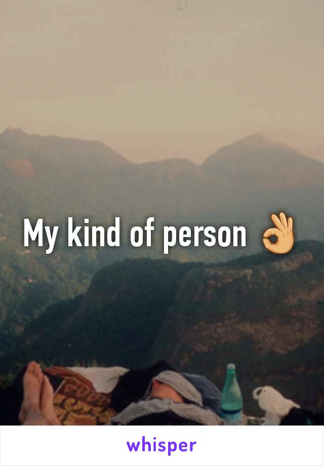 My kind of person 👌