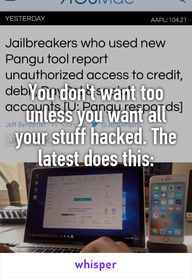 You don't want too unless you want all your stuff hacked. The latest does this:
