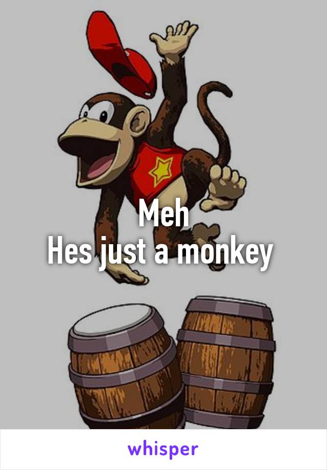 Meh
Hes just a monkey 