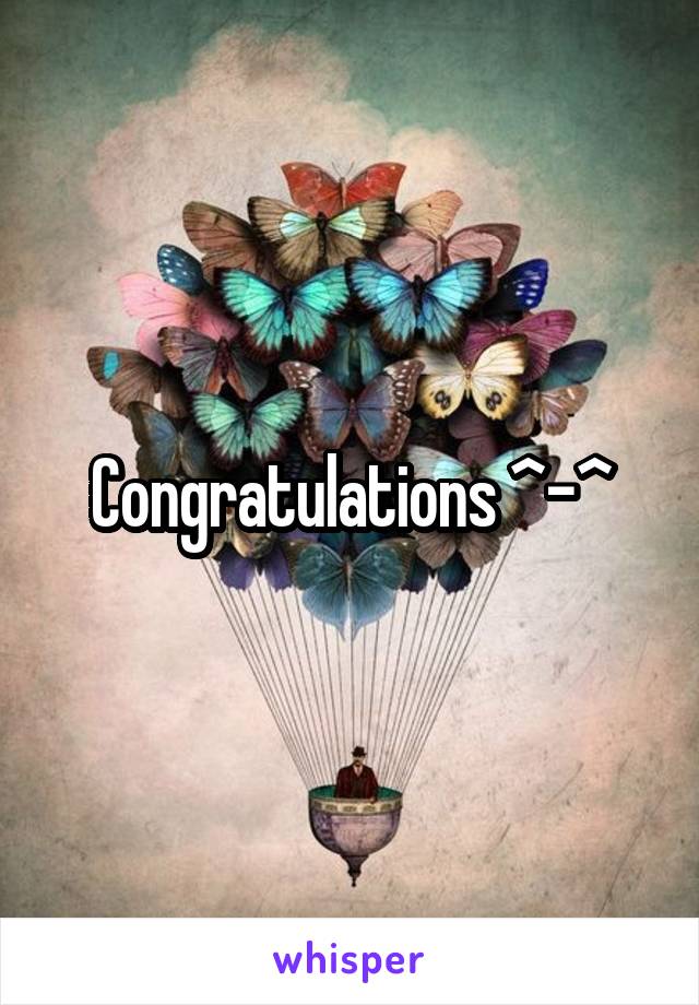 Congratulations ^-^