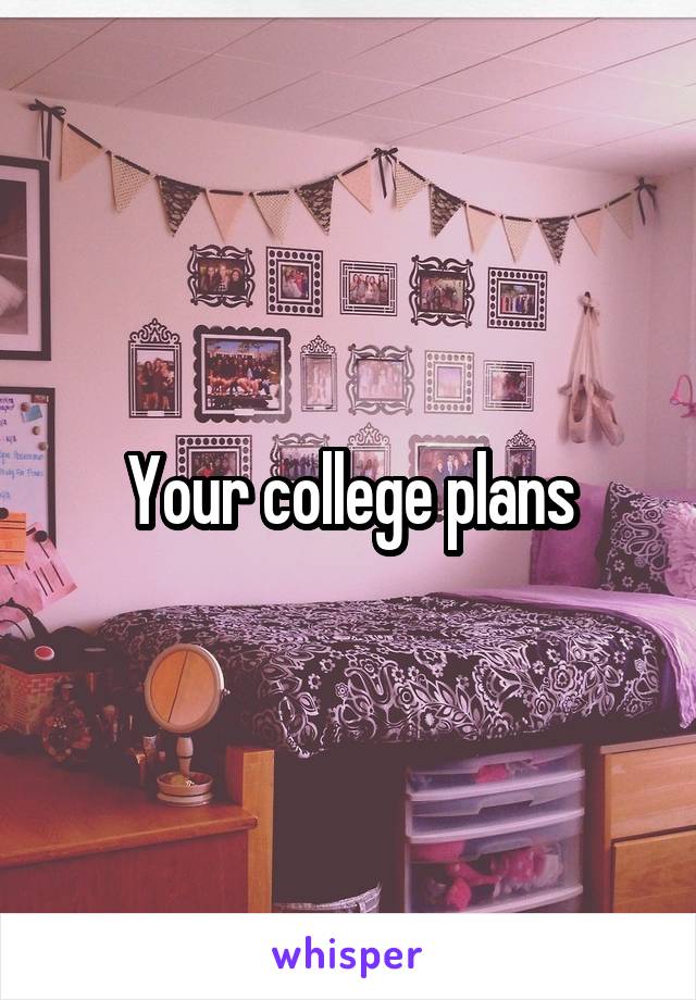 Your college plans