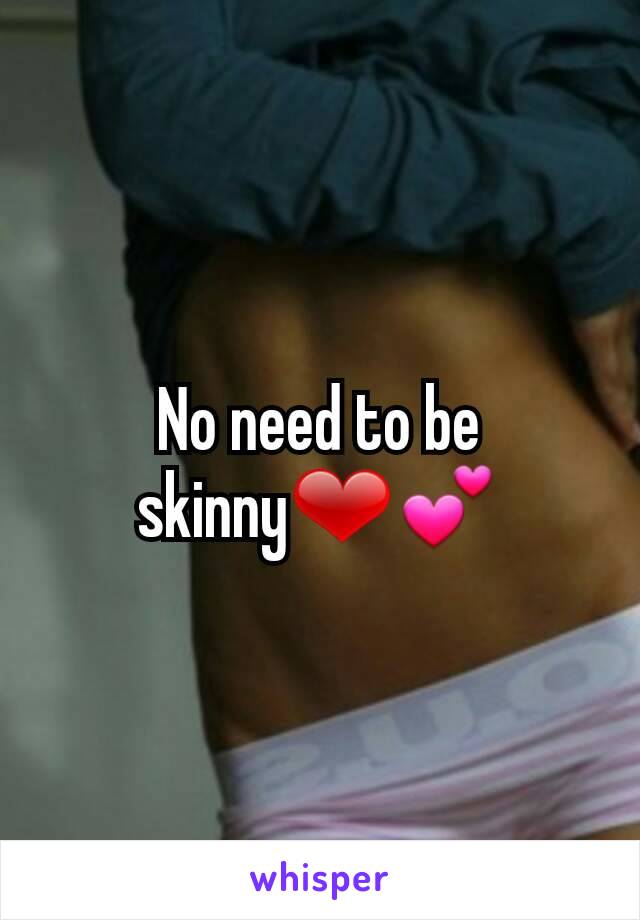 No need to be skinny❤💕