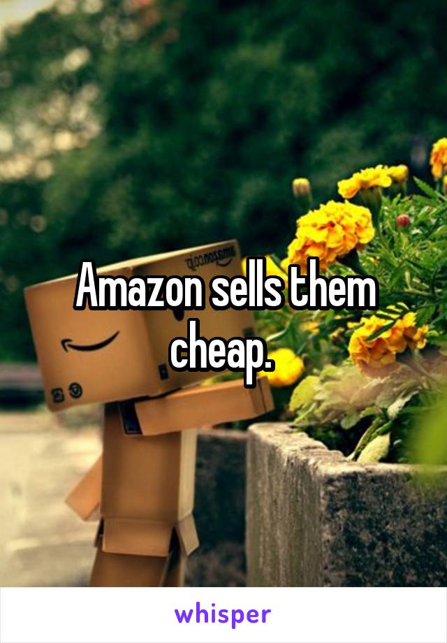 Amazon sells them cheap. 