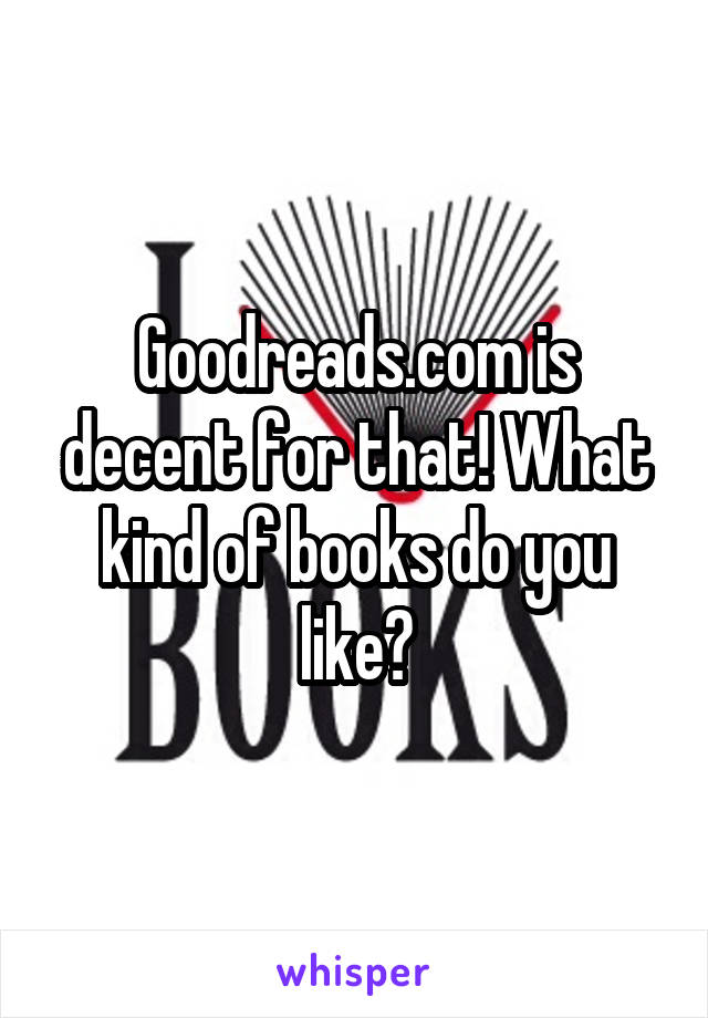 Goodreads.com is decent for that! What kind of books do you like?