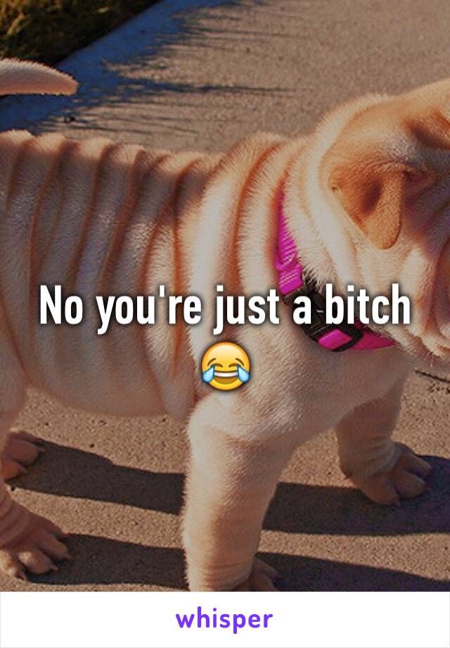 No you're just a bitch😂