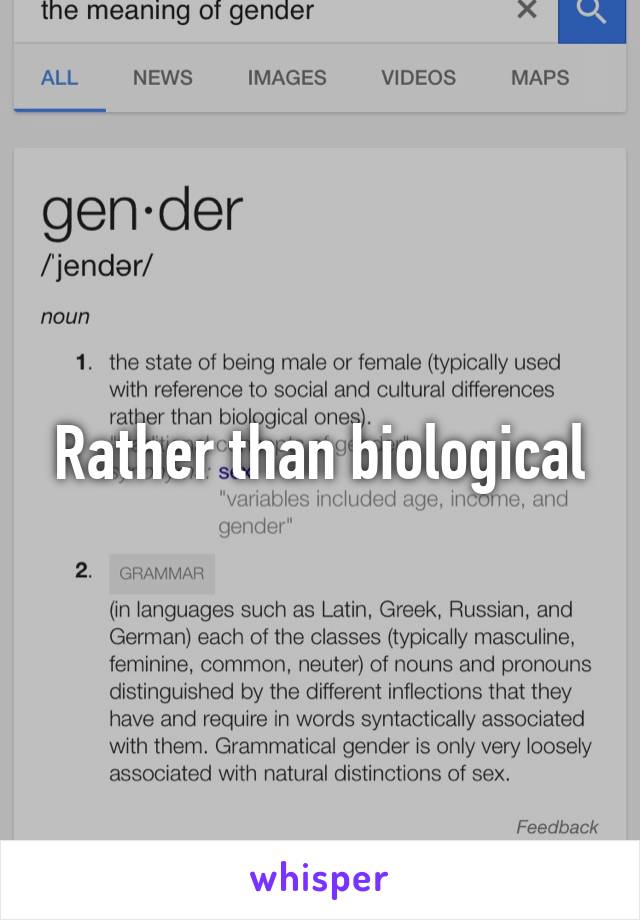 Rather than biological