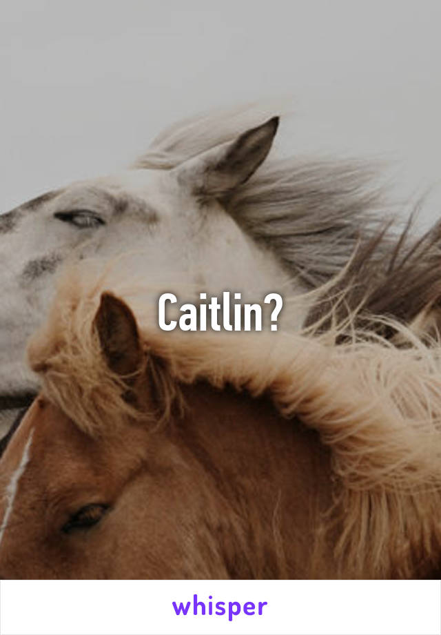 Caitlin?