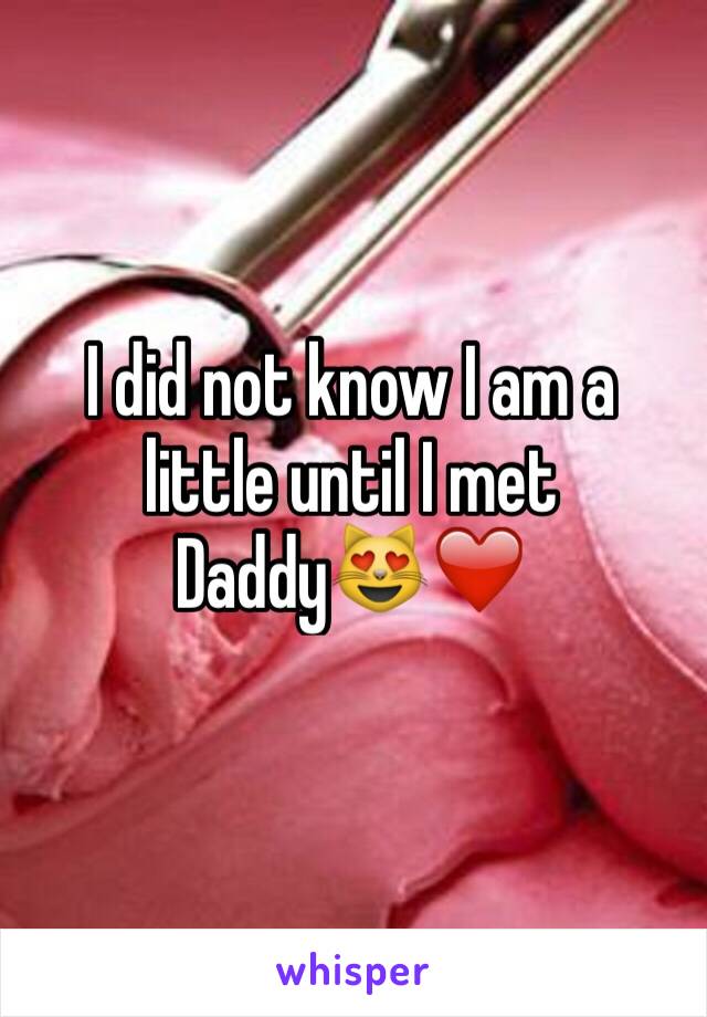 I did not know I am a little until I met Daddy😻❤️