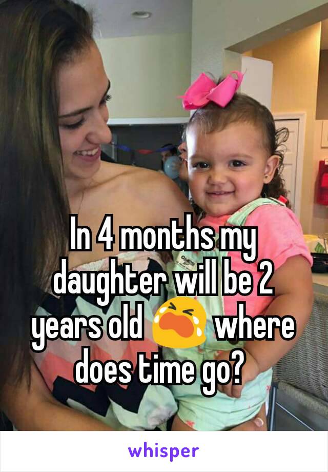 In 4 months my daughter will be 2 years old 😭 where does time go? 