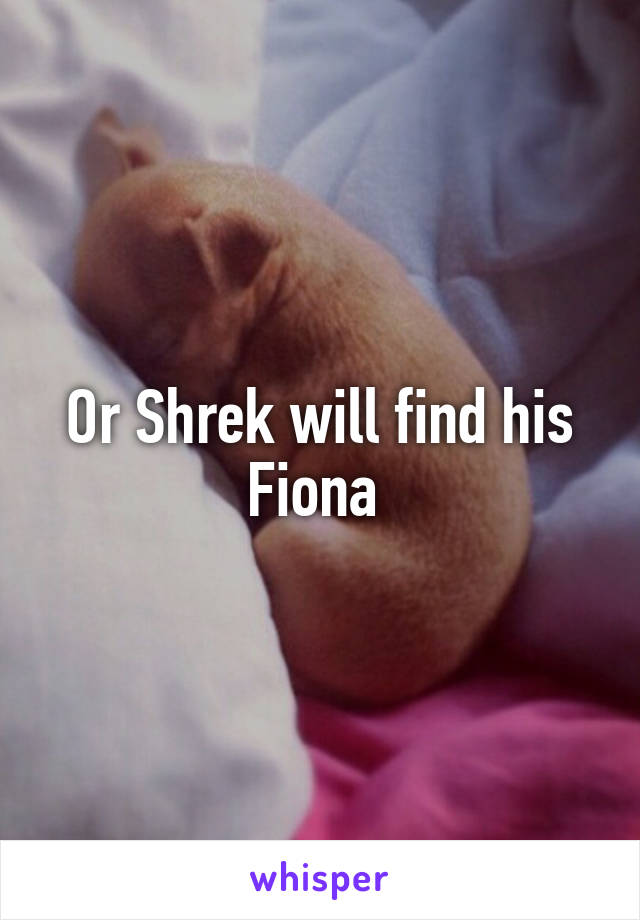 Or Shrek will find his Fiona 