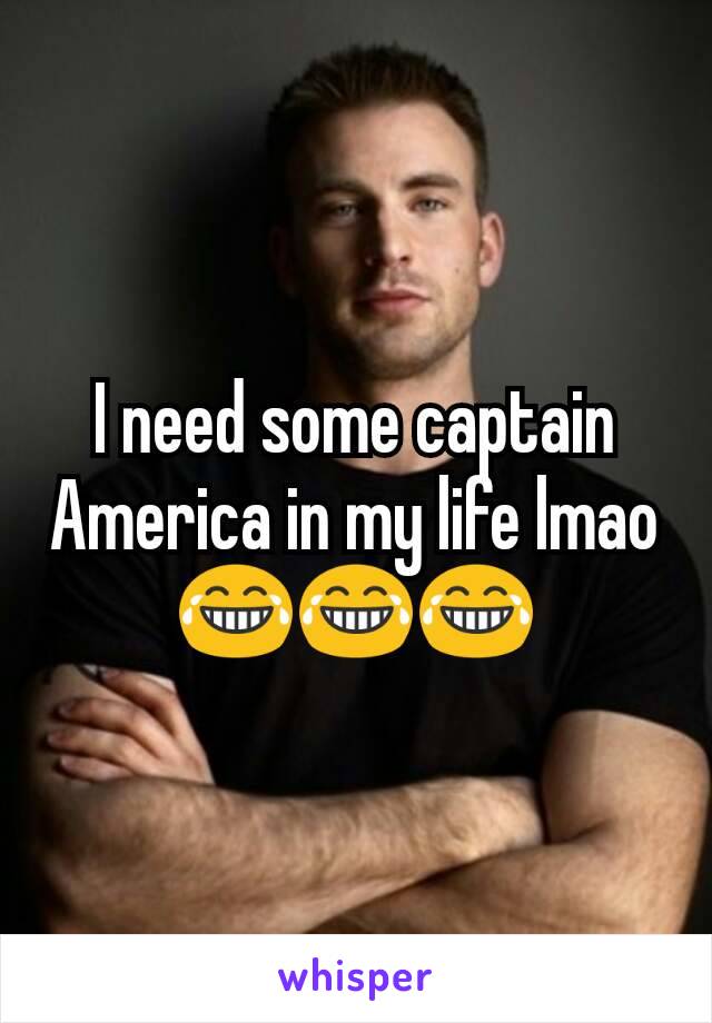 I need some captain America in my life lmao 😂😂😂