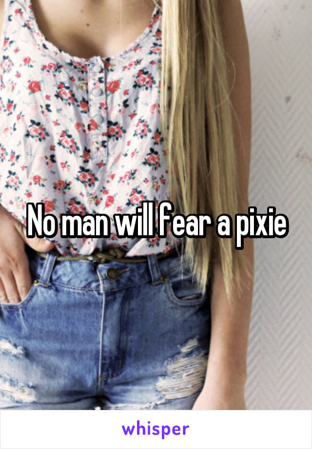 No man will fear a pixie