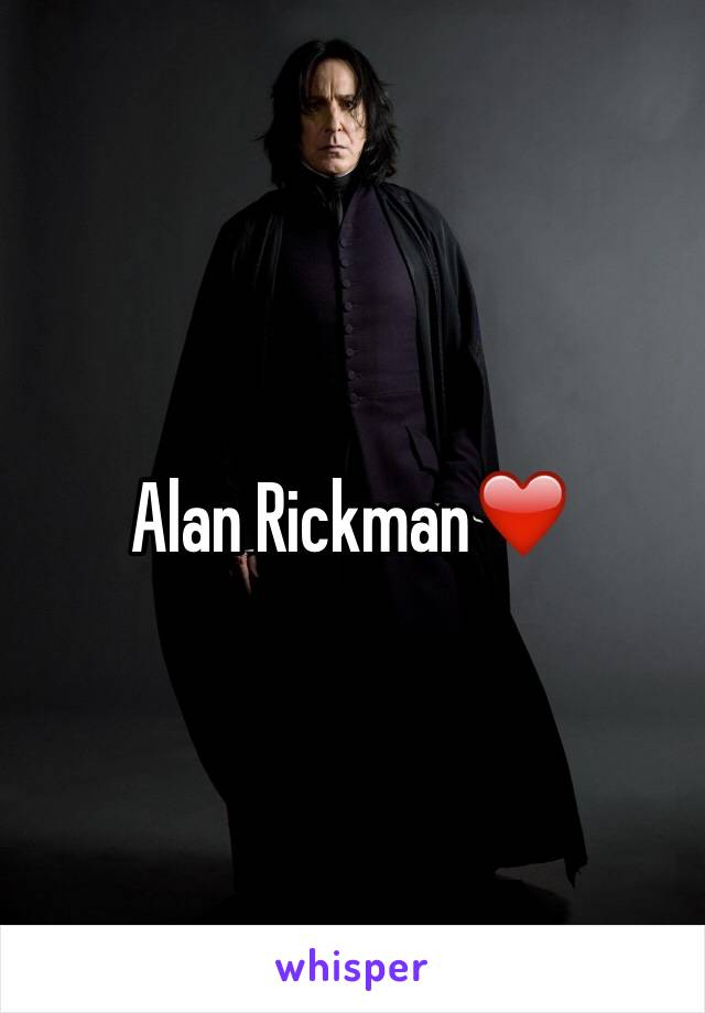 Alan Rickman❤️