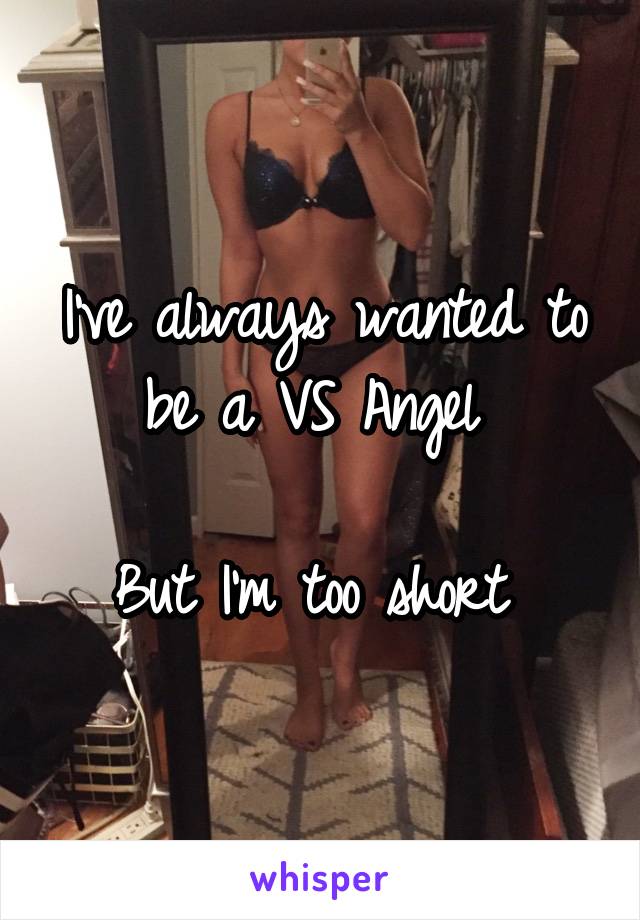 I've always wanted to be a VS Angel 

But I'm too short 