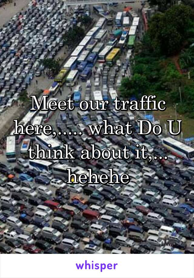 Meet our traffic here,..... what Do U think about it,... hehehe