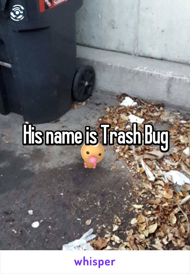 His name is Trash Bug