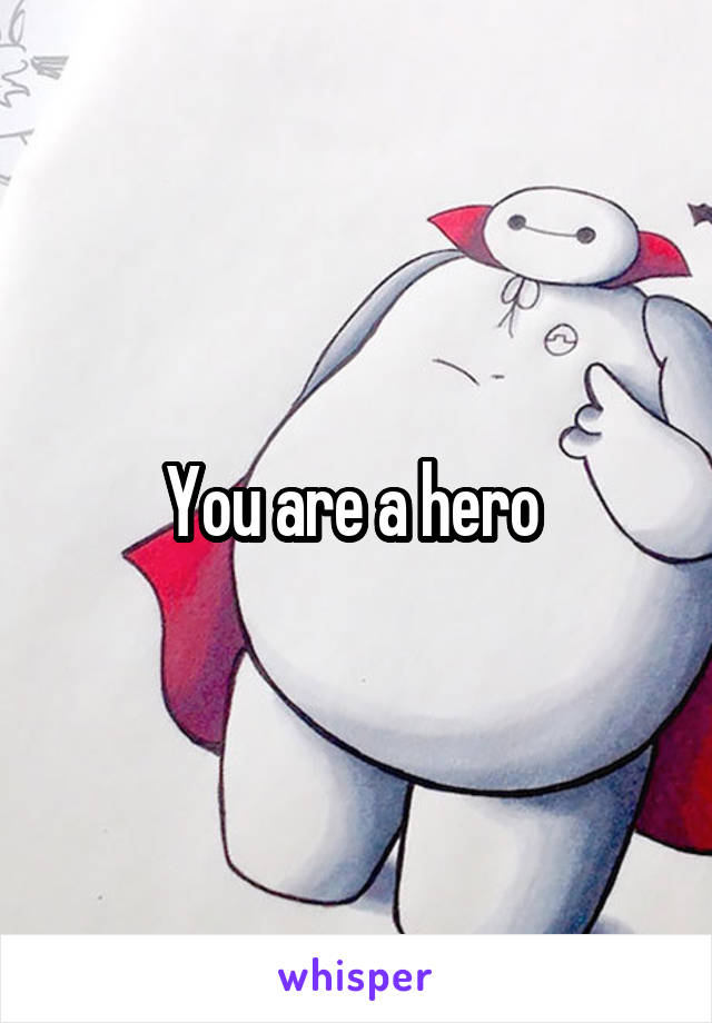 You are a hero 