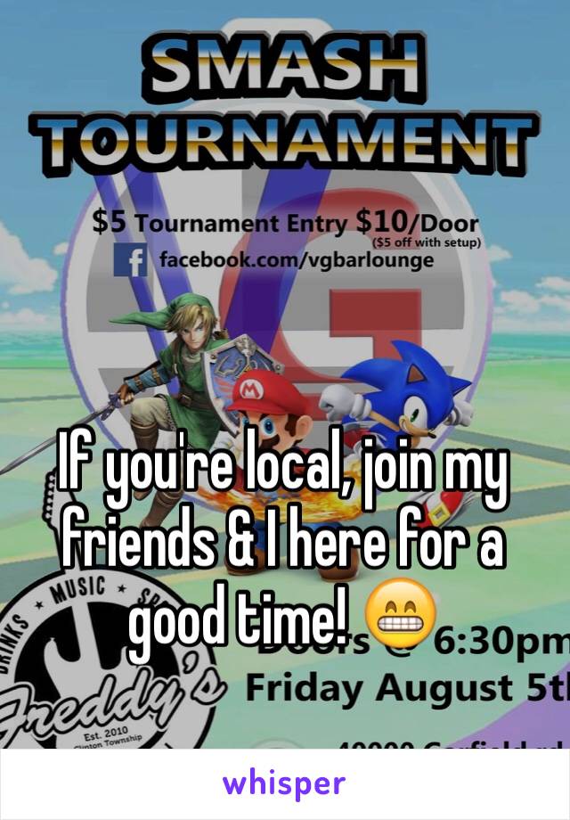 If you're local, join my friends & I here for a good time! 😁