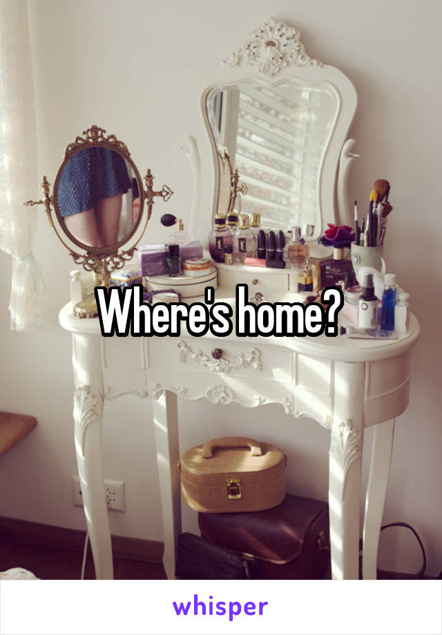 Where's home? 