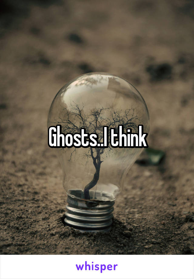 Ghosts..I think