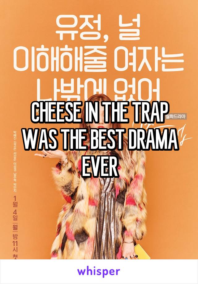 CHEESE IN THE TRAP WAS THE BEST DRAMA EVER