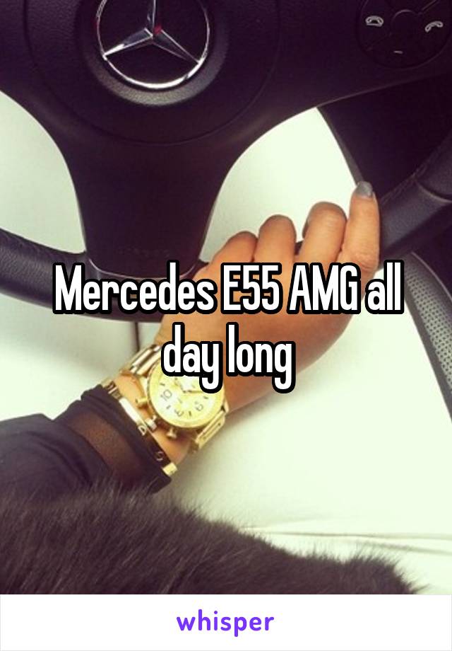 Mercedes E55 AMG all day long