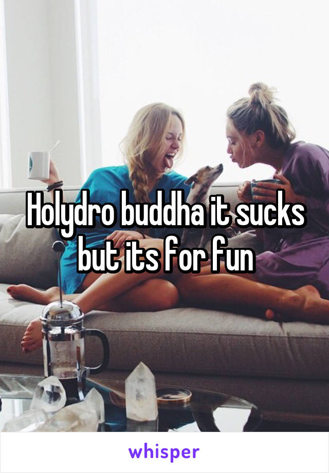 Holydro buddha it sucks but its for fun