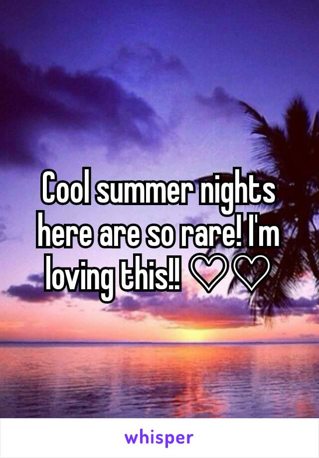 Cool summer nights here are so rare! I'm loving this!! ♡♡