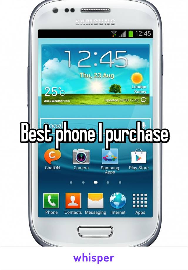 Best phone I purchase