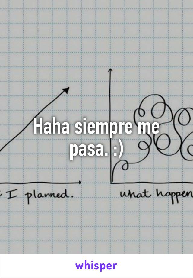 Haha siempre me pasa. :)