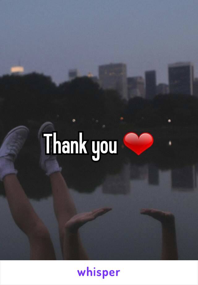 Thank you ❤