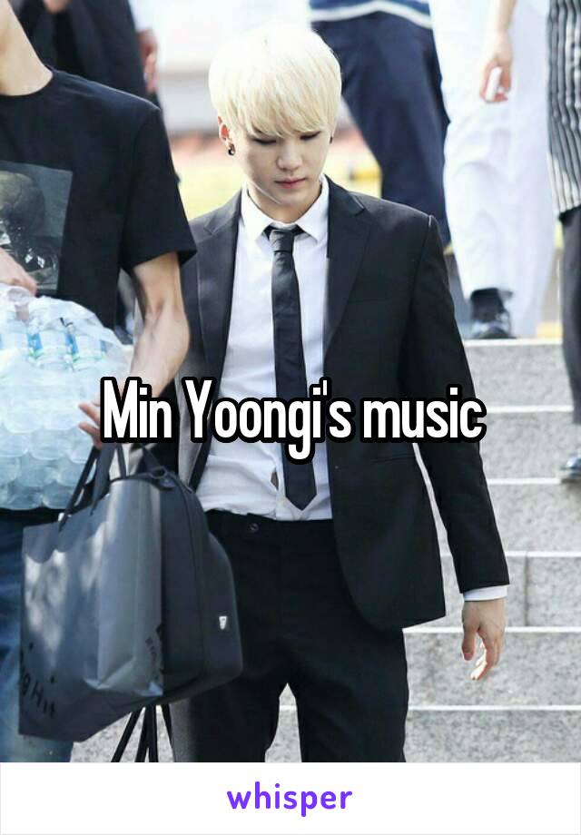 Min Yoongi's music